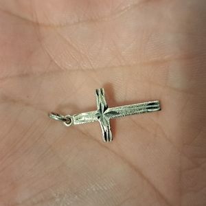 Sterling silver cross charm
